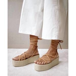 NEW ALOHAS paw paw espadrilles in tan